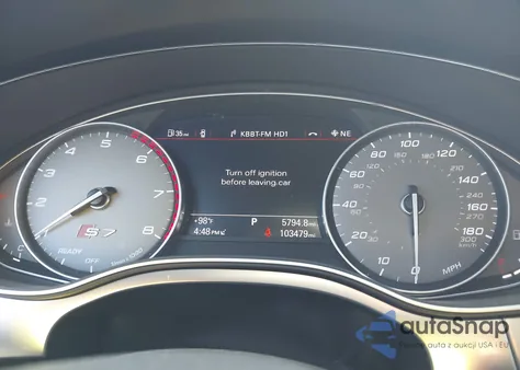 2016 Audi S7 4.0T from USA, damaged, VIN WAUW2AFC7GN009929
